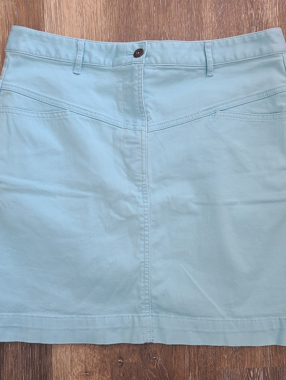 Brooks Brothers Light Blue Mini Skirt Womens Size 12